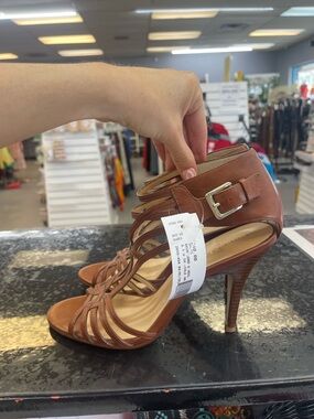Cole Haan Brown Strappy High Heel Sandals